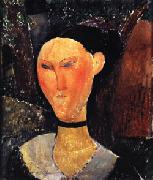 Amedeo Modigliani Woman with a Velvet Ribbon china oil painting reproduction